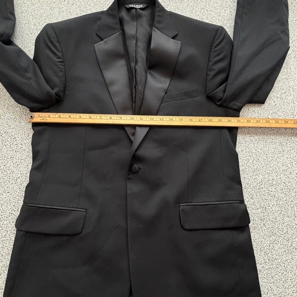 Jos A Bank Tuxedo Traveler Suit Wool Black Shawl Collar Formal 41R - Picture 7 of 16